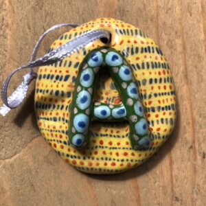 ceramic-a Ceramic Name Initial Hanger